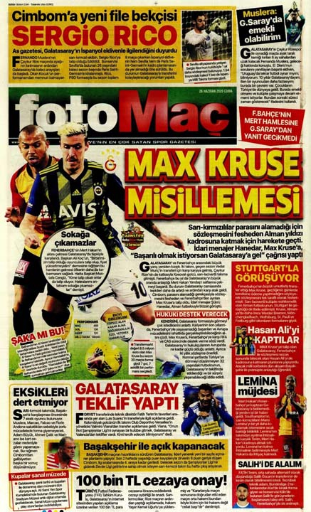 26 Haziran spor manşetleri! Galatasaray'dan çok konuşulacak hamle 1
