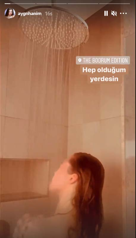 Yine Aygün Aydın yine olay hareket! Duşta video paylaştı, sosyal medya yıkıldı! 3