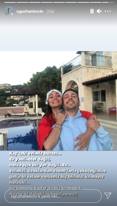 Demet Özdemir ve Oğuzhan Koç'tan tatil fotoğraflarına sert tepki: Orası otel değil ev! 4