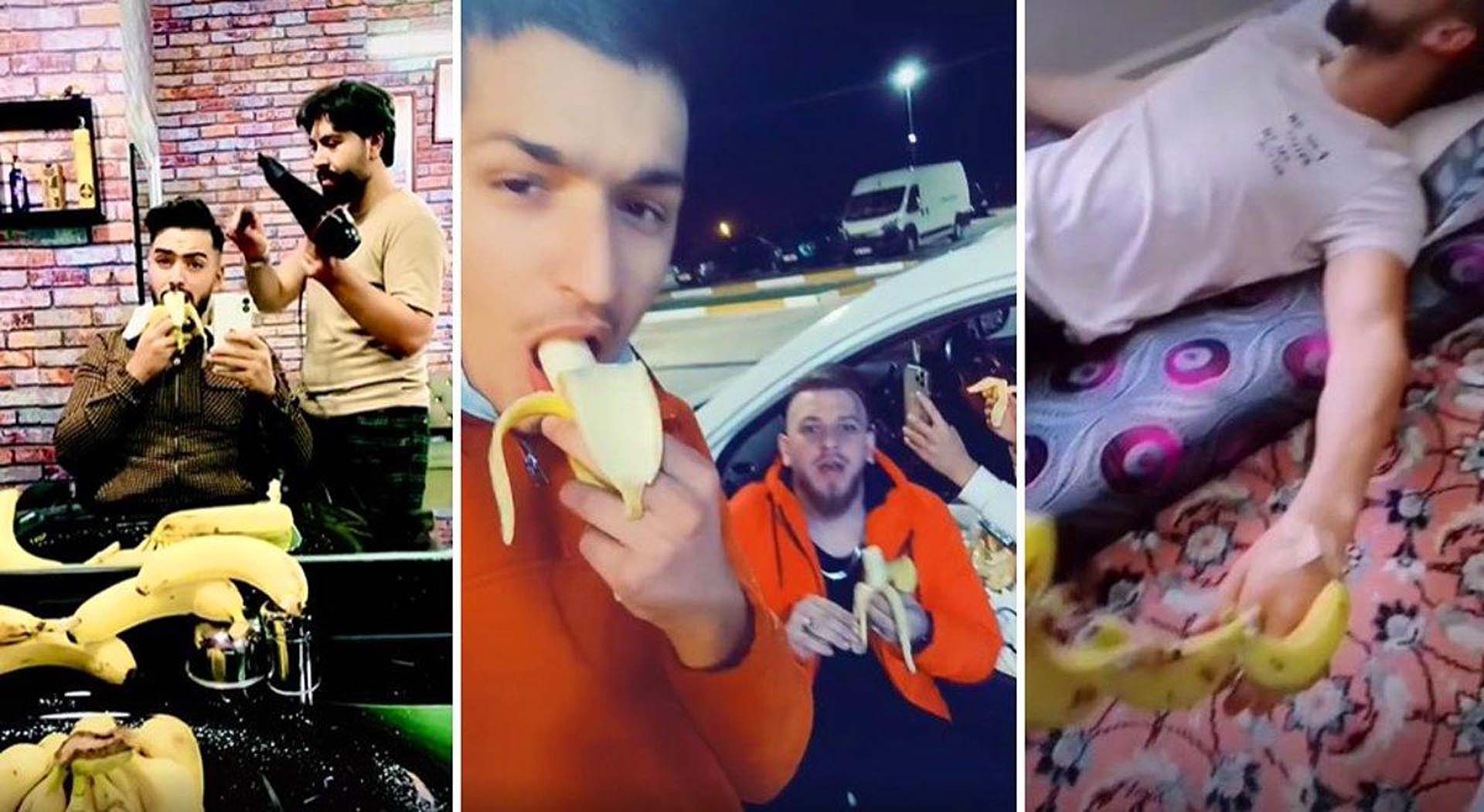 Suriyeli sığınmacılar hadlerini aştı! &quot; Biz muz yiyemiyoruz&quot; diyen Türk  vatandaşıyla dalga geçmek için muz yeme akımı