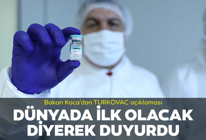 Bakan Fahrettin Koca," Dünyada ilk olacak" ifadesiyle duyurdu: İki doz BioNTech üzerine bir doz TURKOVAC aşısı uygulacak