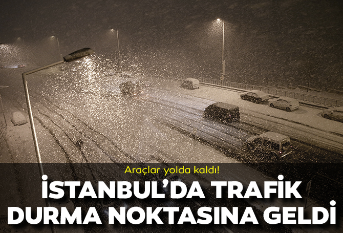 İstanbul'da trafik durma noktasına geldi! Trafik yoğunluğu yüzde 89!