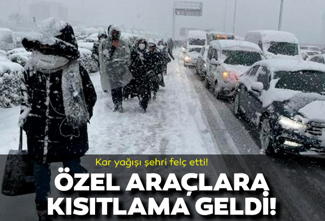 Son dakika | Kar yağışı İstanbul'u felç etti! Özel araçların trafiğe çıkması yasaklandı, uçuşlar durduruldu!