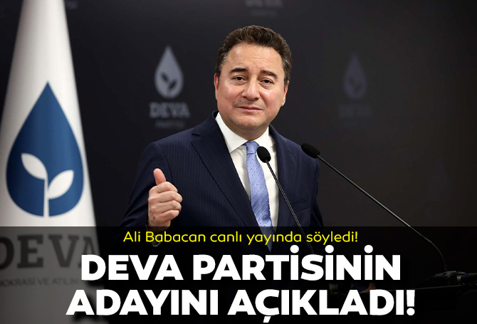 Ali Babacan'dan cumhurbaşkanı adayı açıklaması! Kılıçdaroğlu'nu üzecek sözler:  "DEVA Partisi'nin adayı Ali Babacan'dır"