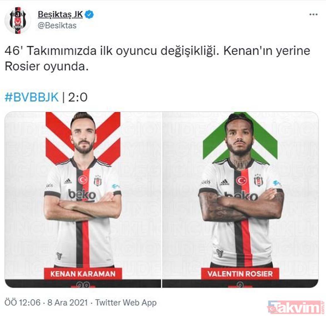 Beşiktaş'ta Kenan Karaman taraftarı çıldırttı! Sosyal medyada tepkiler çığ gibi büyüdü!