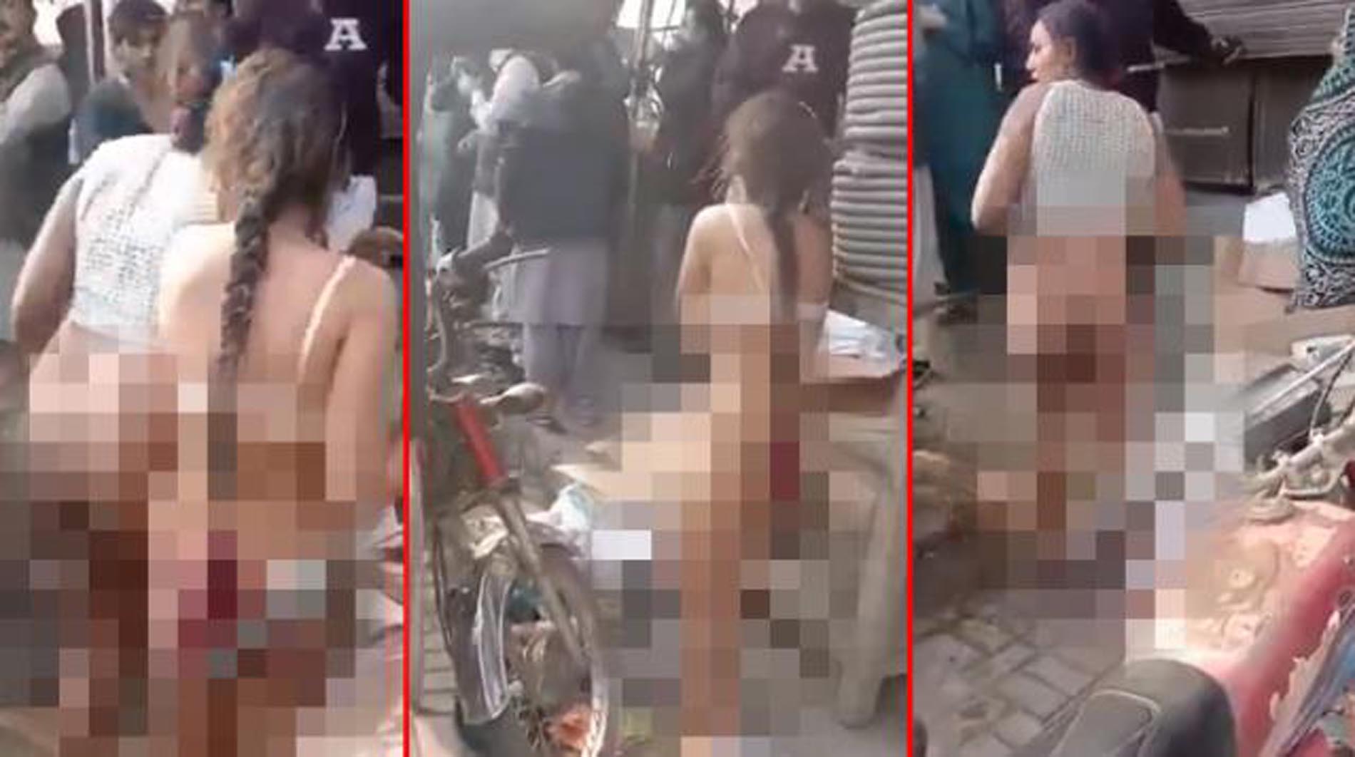 Pakistan'da bir kadına şiddet olayı daha! Hırsızlık yaptıkları gerekçesiyle 4 kadını sokak ortasında çırılçıplak soyup, darp ettiler!
