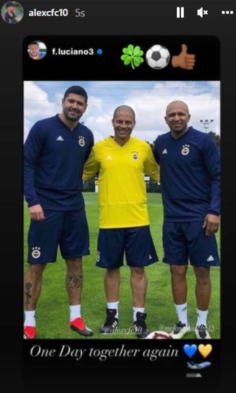Alex de Souza Fenerbahçe paylaşımıyla fanatikleri heyecanlandırdı! Teknik direktörlük hususunda acaba dedirtti!