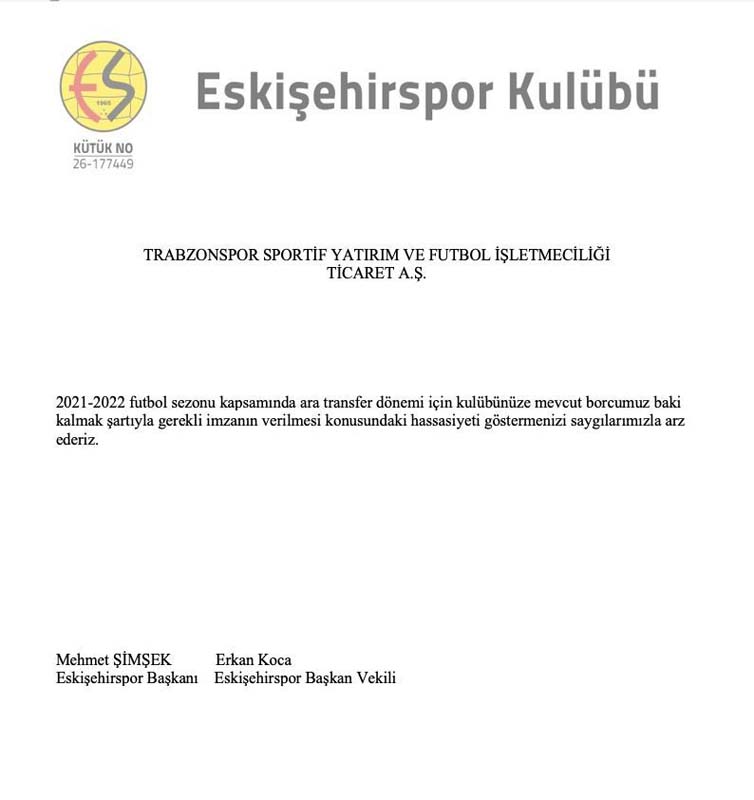 Eskişehirspor'da transfere Trabzonspor engeli! 400 bin euroluk imza bir türlü attırılamıyor!
