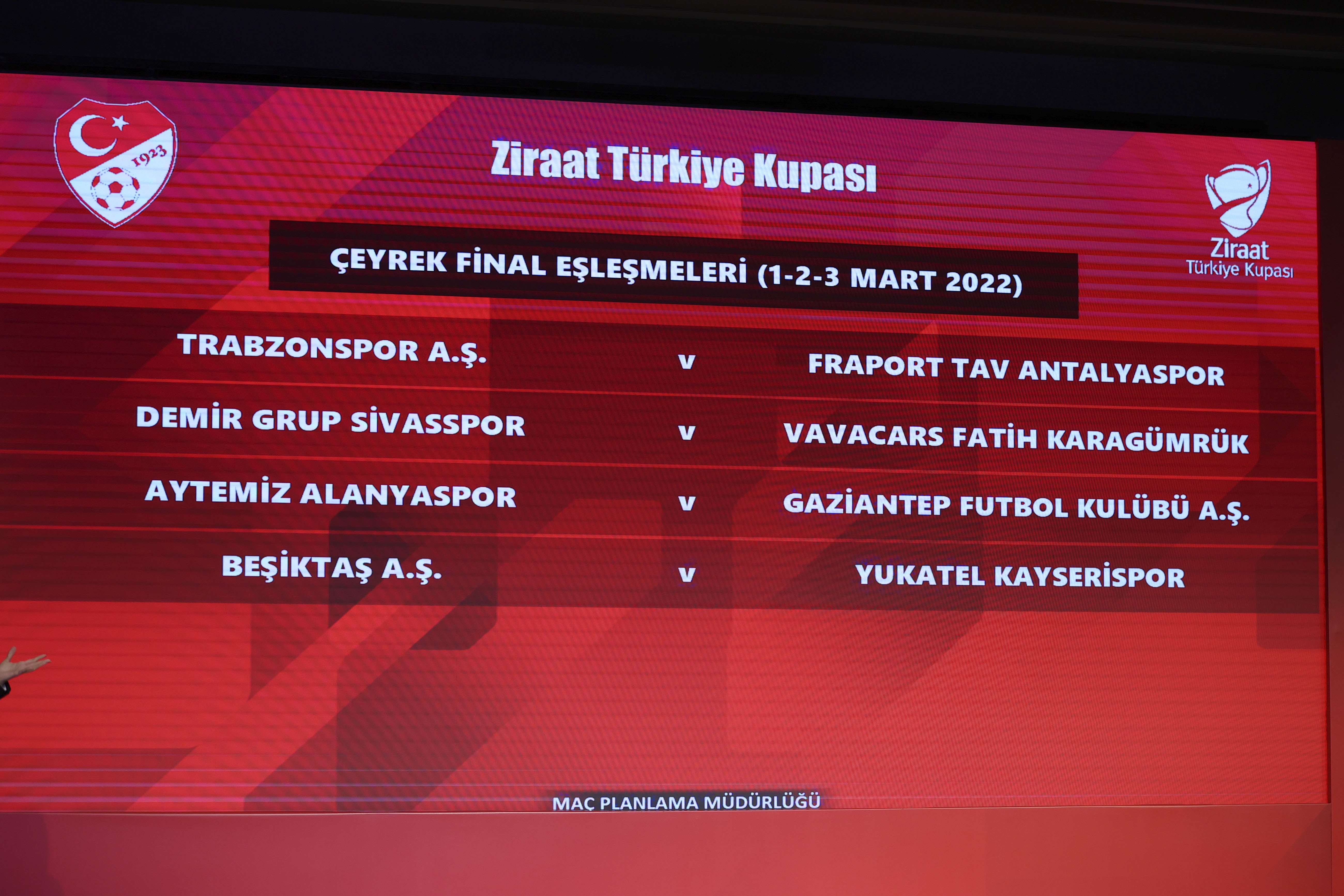 Son dakika | Ziraat Türkiye Kupası'nda çeyrek final ve yarı final eşleşmeleri belli oldu