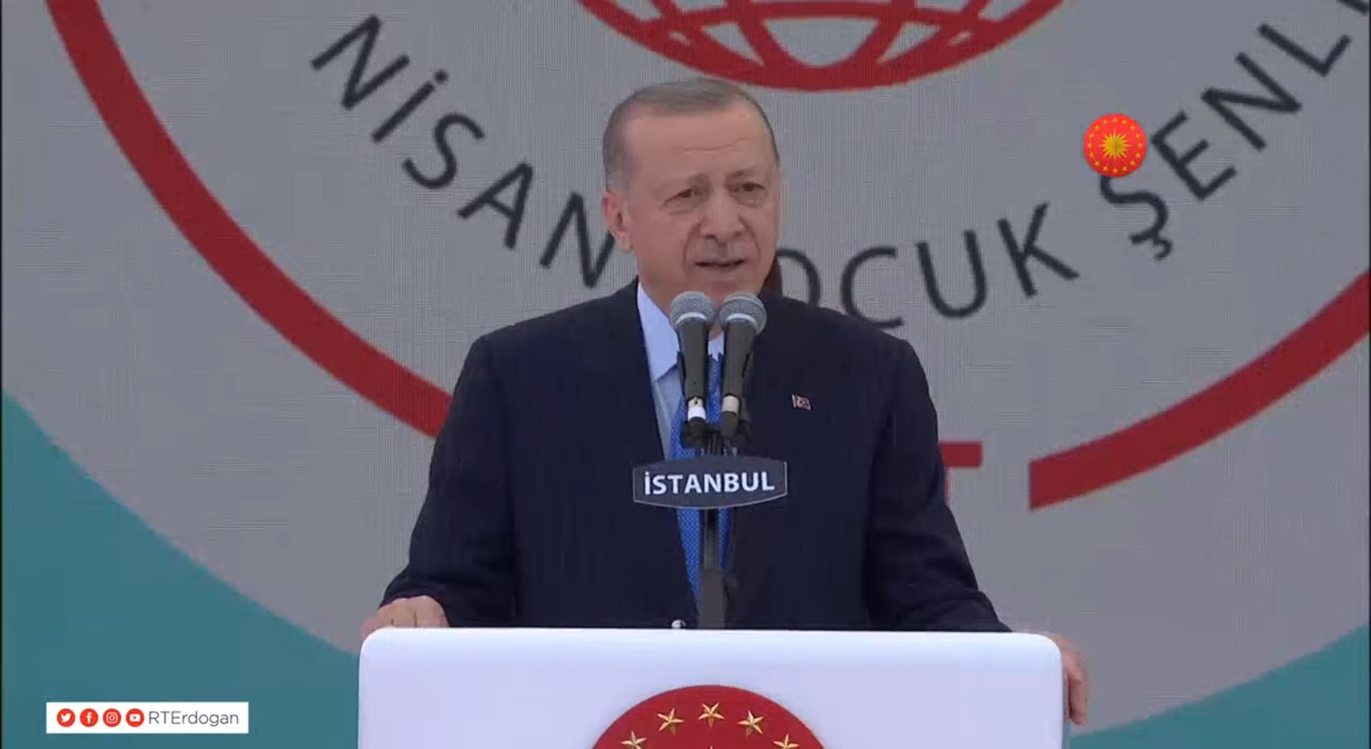 Cumhurbaşkanı Erdoğan, 23 Nisan TRT Çocuk Şenliği’nde konuştu: Çocukların kulakları akranlarının neşeli sesleriyle çınlamalıdır