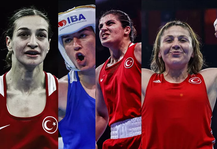 Milli boksörler Buse Naz Çakıroğlu, Hatice Akbaş, Şennur Demir ve Busenaz Sürmeneli dünya şampiyonu oldu