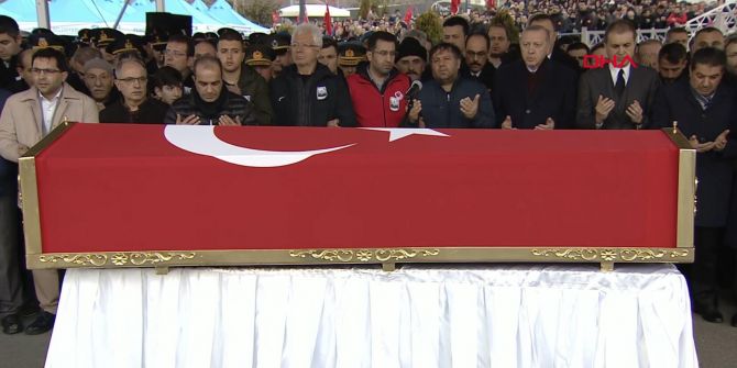 Cumhurbaşkanı Erdoğan, şehit Emre Baysal'ın cenaze törenine katıldı