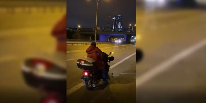 Bir kadını sözlü taciz eden motosikletli yol kenarında mastürbasyon yaptı!